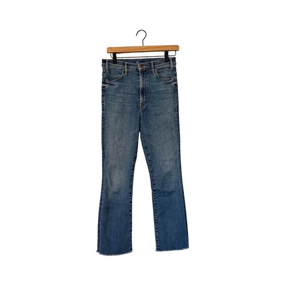 Mother Jeans The Hustler High Rise Frayed Flare Leg Ankle Jeans - Picture 3 of 6